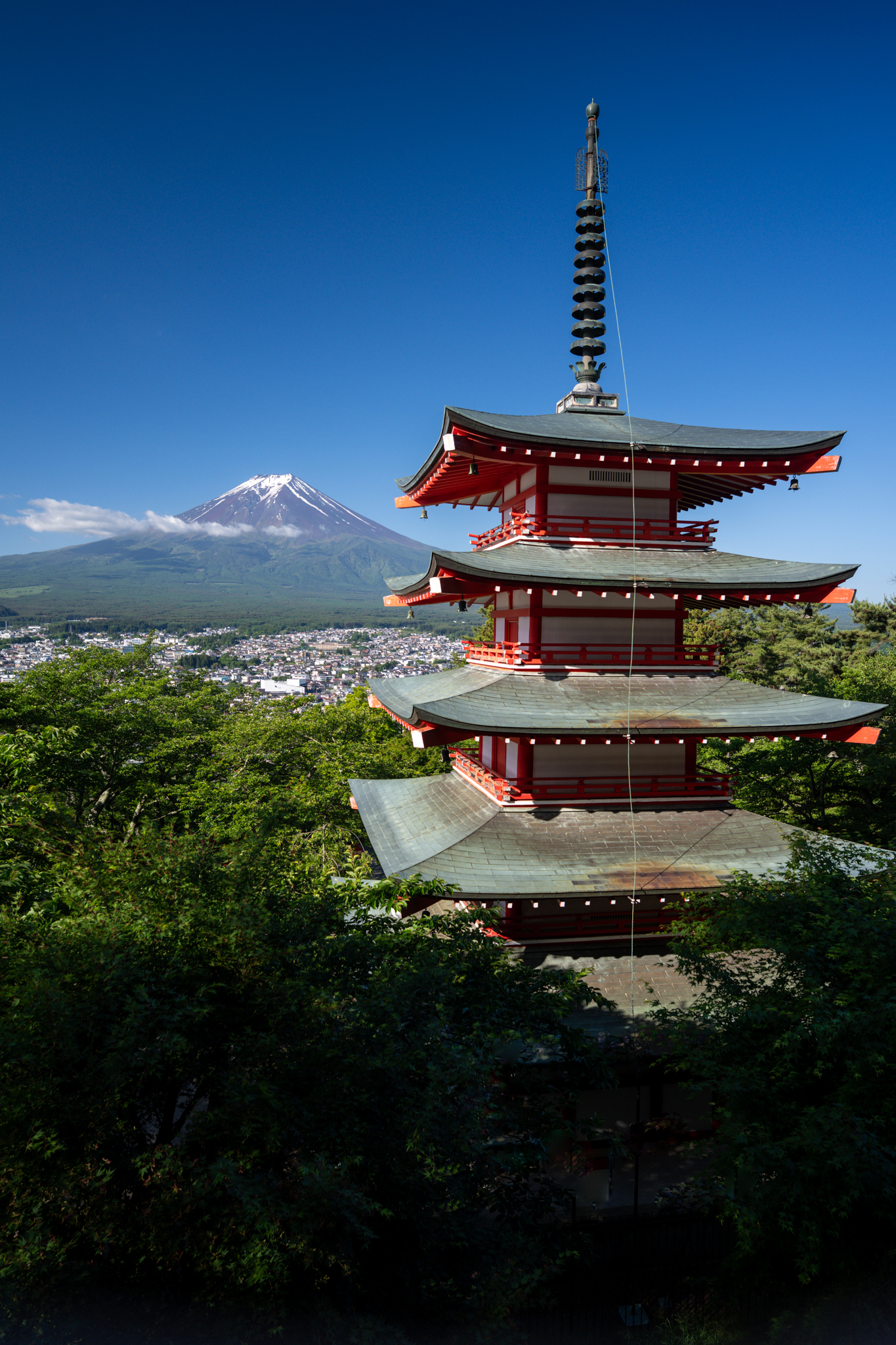 富士山五重塔写真どこ？新倉山浅間公園