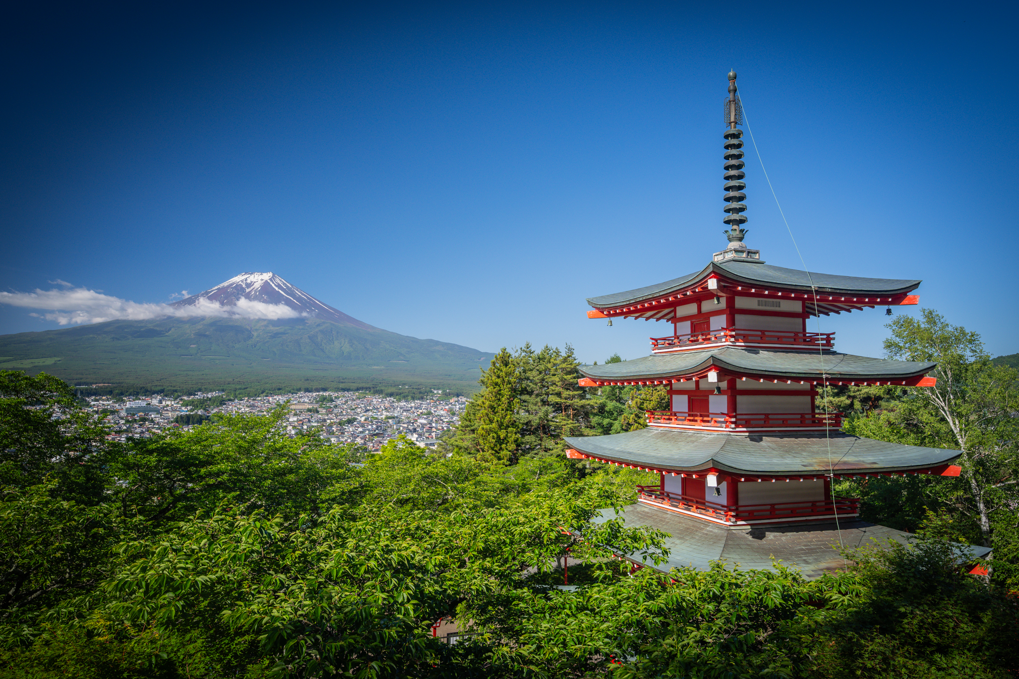 富士山五重塔写真どこ？新倉山浅間公園